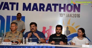 Ram Pothineni and Koneru Hampi at Amaravathi Marathon