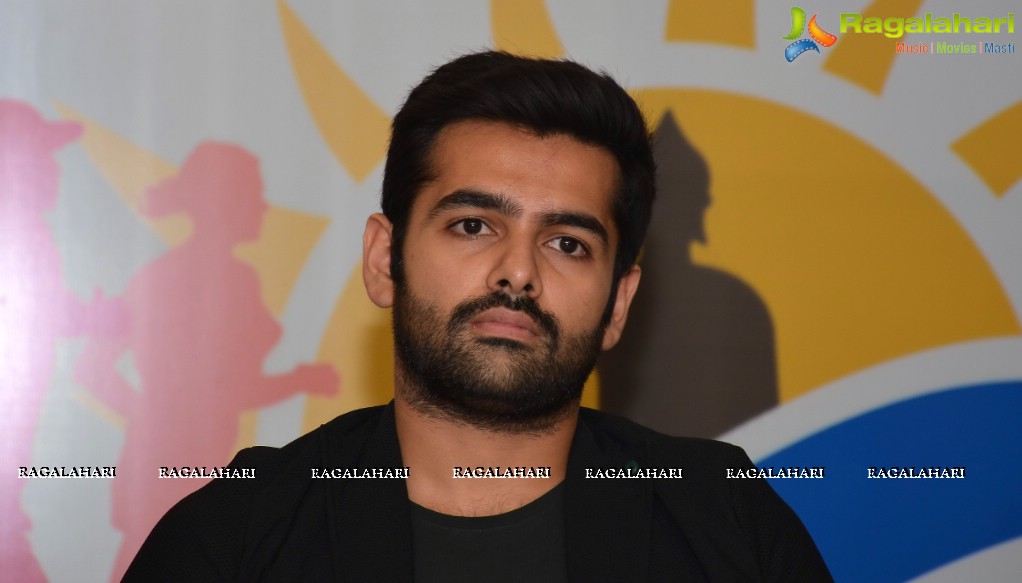 Ram Pothineni and Koneru Hampi at Amaravathi Marathon Press Meet