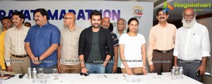 Ram Pothineni and Koneru Hampi at Amaravathi Marathon