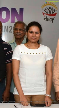 Ram Pothineni and Koneru Hampi at Amaravathi Marathon