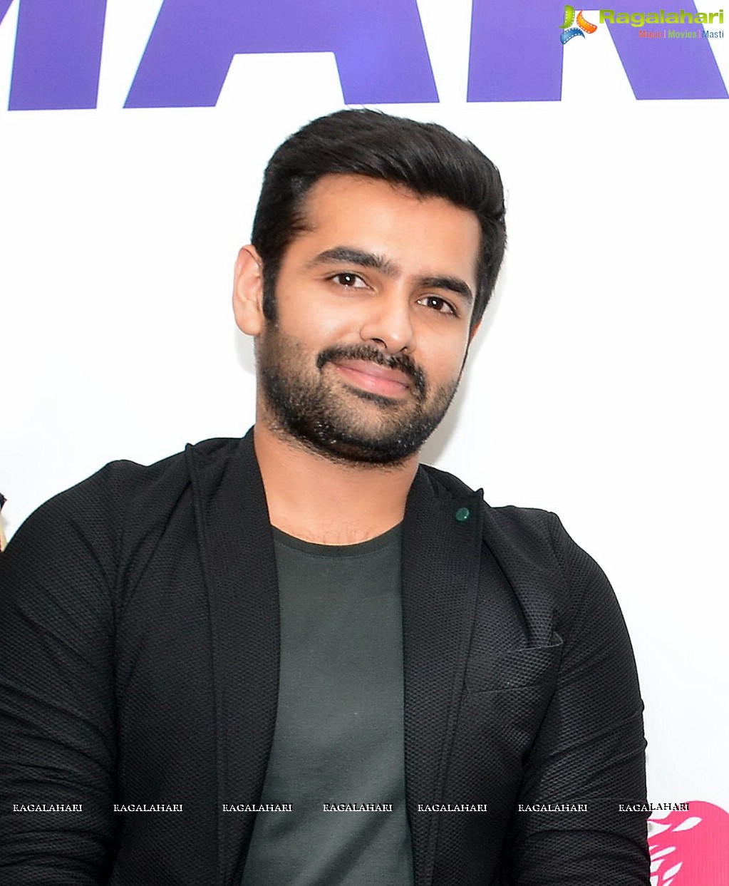 Ram Pothineni and Koneru Hampi at Amaravathi Marathon Press Meet