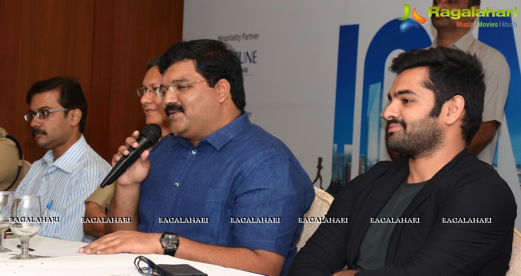 Ram Pothineni and Koneru Hampi at Amaravathi Marathon Press Meet