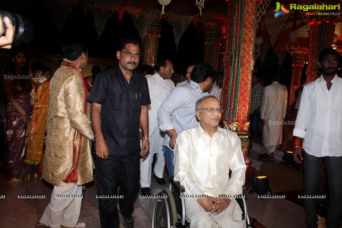 TDP MLA Revanth Reddy's Daughter Nymisha Wedding Ceremony at HITEX, Hyderabad