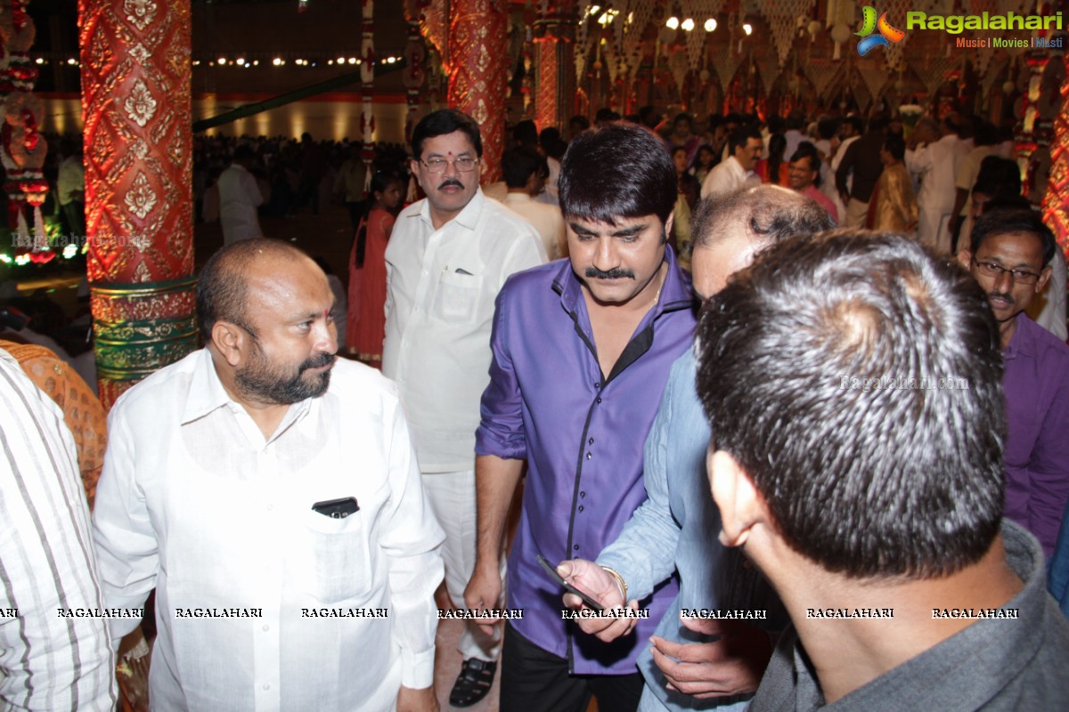 TDP MLA Revanth Reddy's Daughter Nymisha Wedding Ceremony at HITEX, Hyderabad