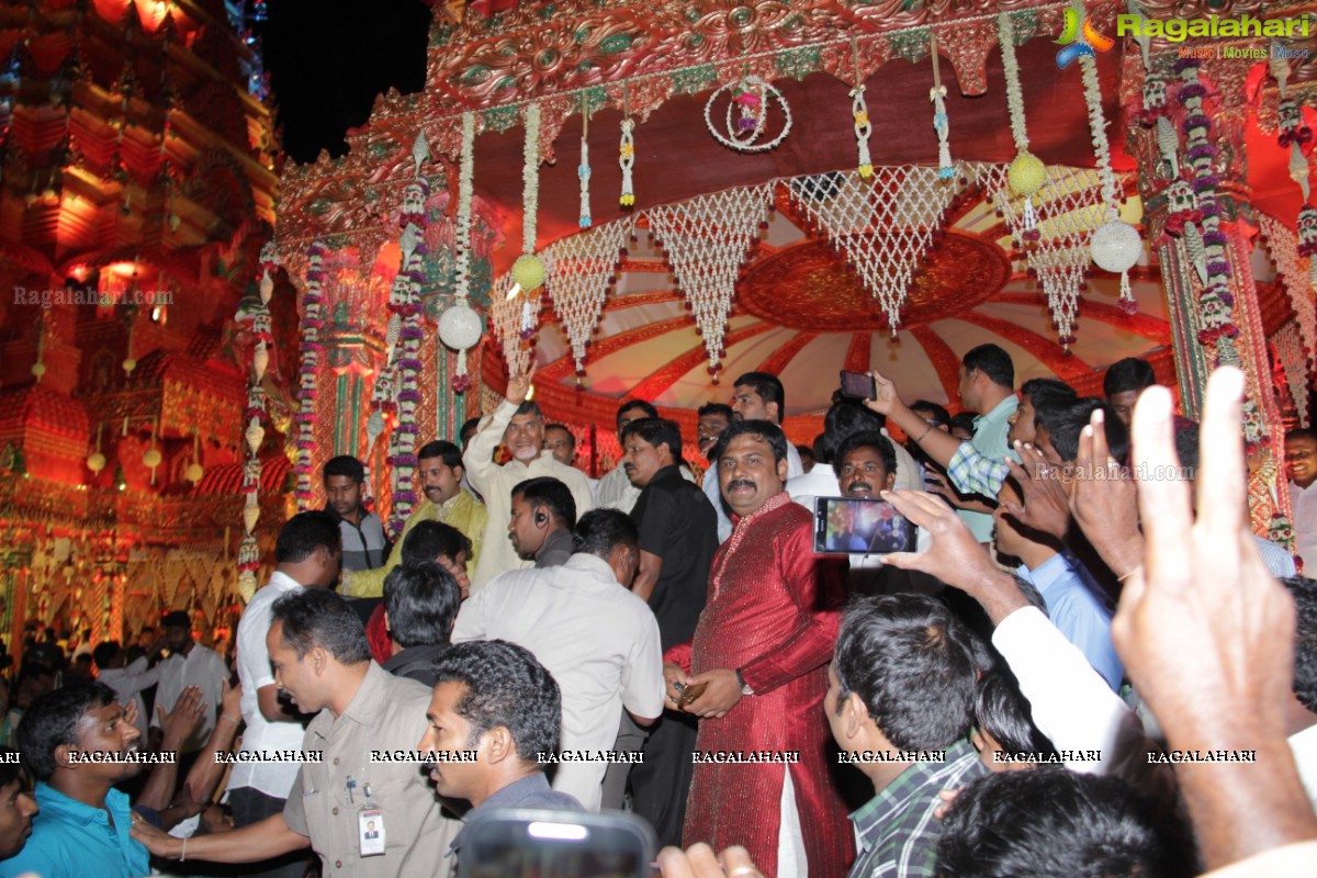 TDP MLA Revanth Reddy's Daughter Nymisha Wedding Ceremony at HITEX, Hyderabad