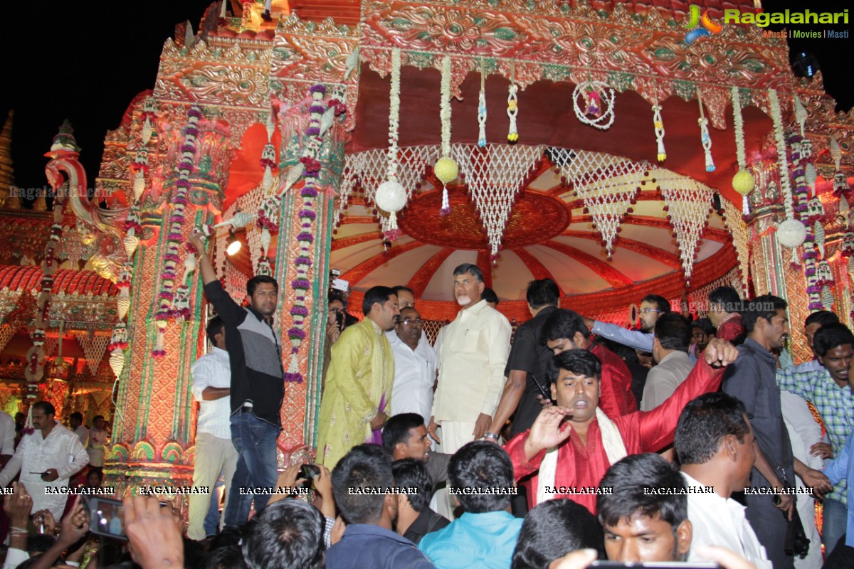 TDP MLA Revanth Reddy's Daughter Nymisha Wedding Ceremony at HITEX, Hyderabad