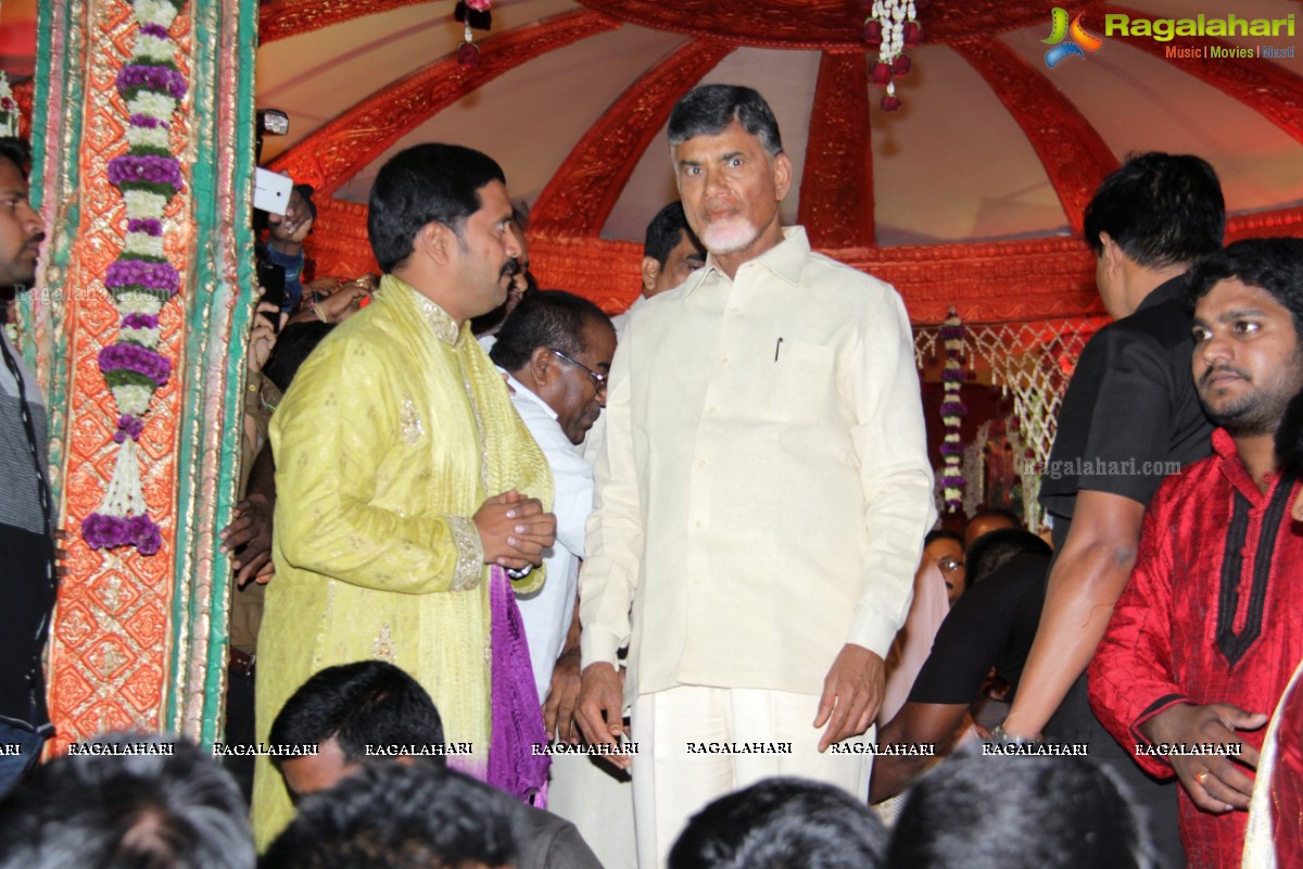TDP MLA Revanth Reddy's Daughter Nymisha Wedding Ceremony at HITEX, Hyderabad