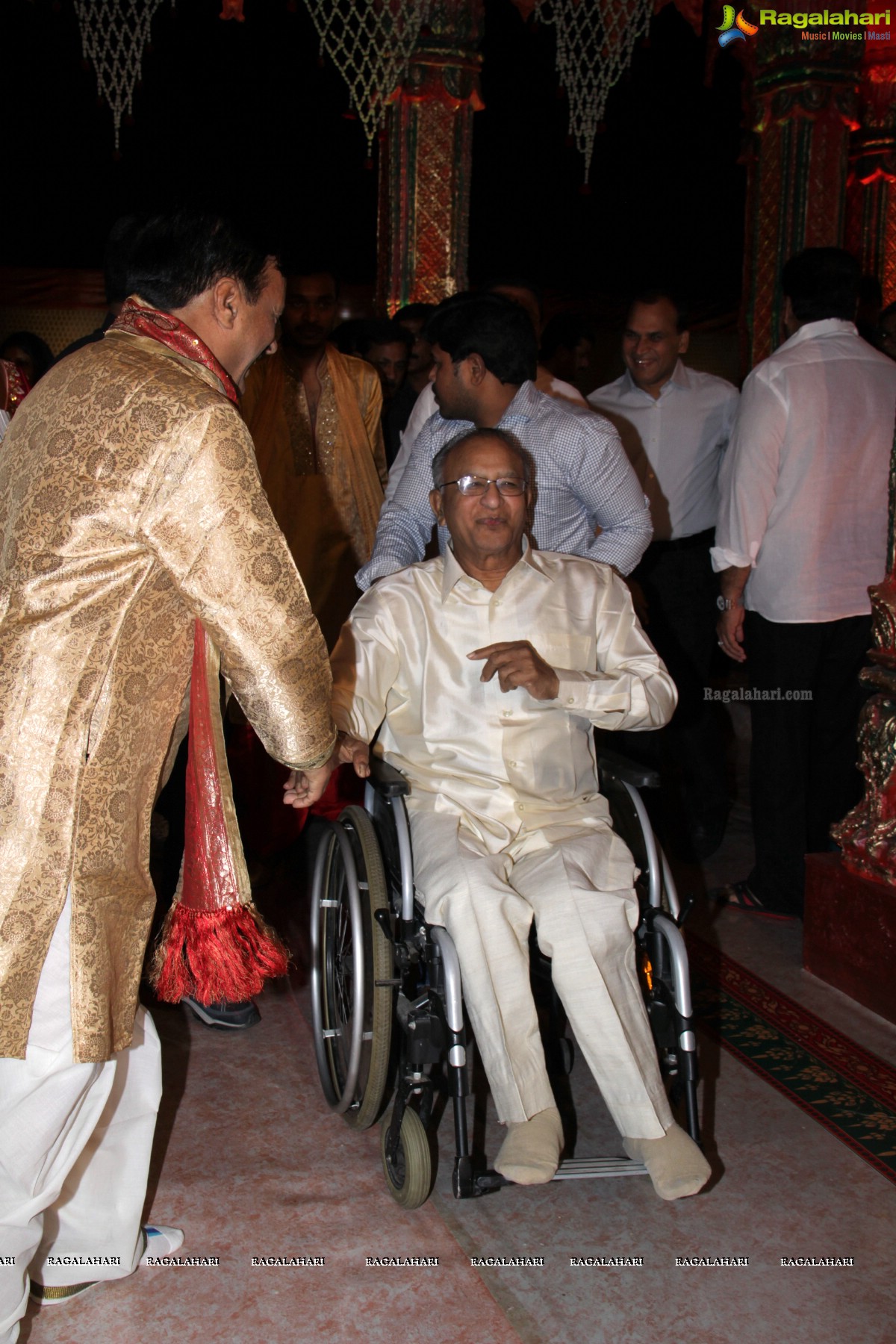 TDP MLA Revanth Reddy's Daughter Nymisha Wedding Ceremony at HITEX, Hyderabad