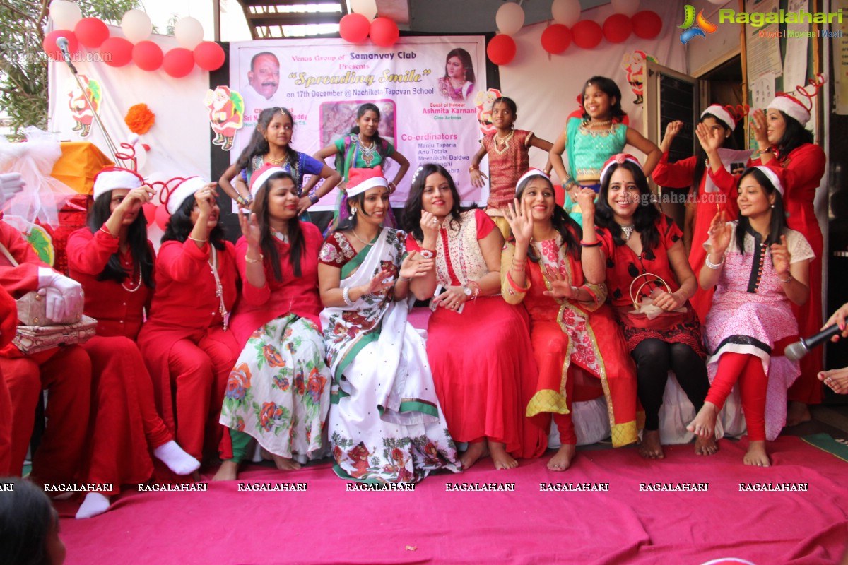 The Spreading Smiles Event by Samanvay Ladies Club at Nachiketa Tapovan School, Hyderabad