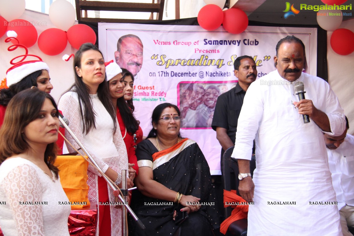 The Spreading Smiles Event by Samanvay Ladies Club at Nachiketa Tapovan School, Hyderabad