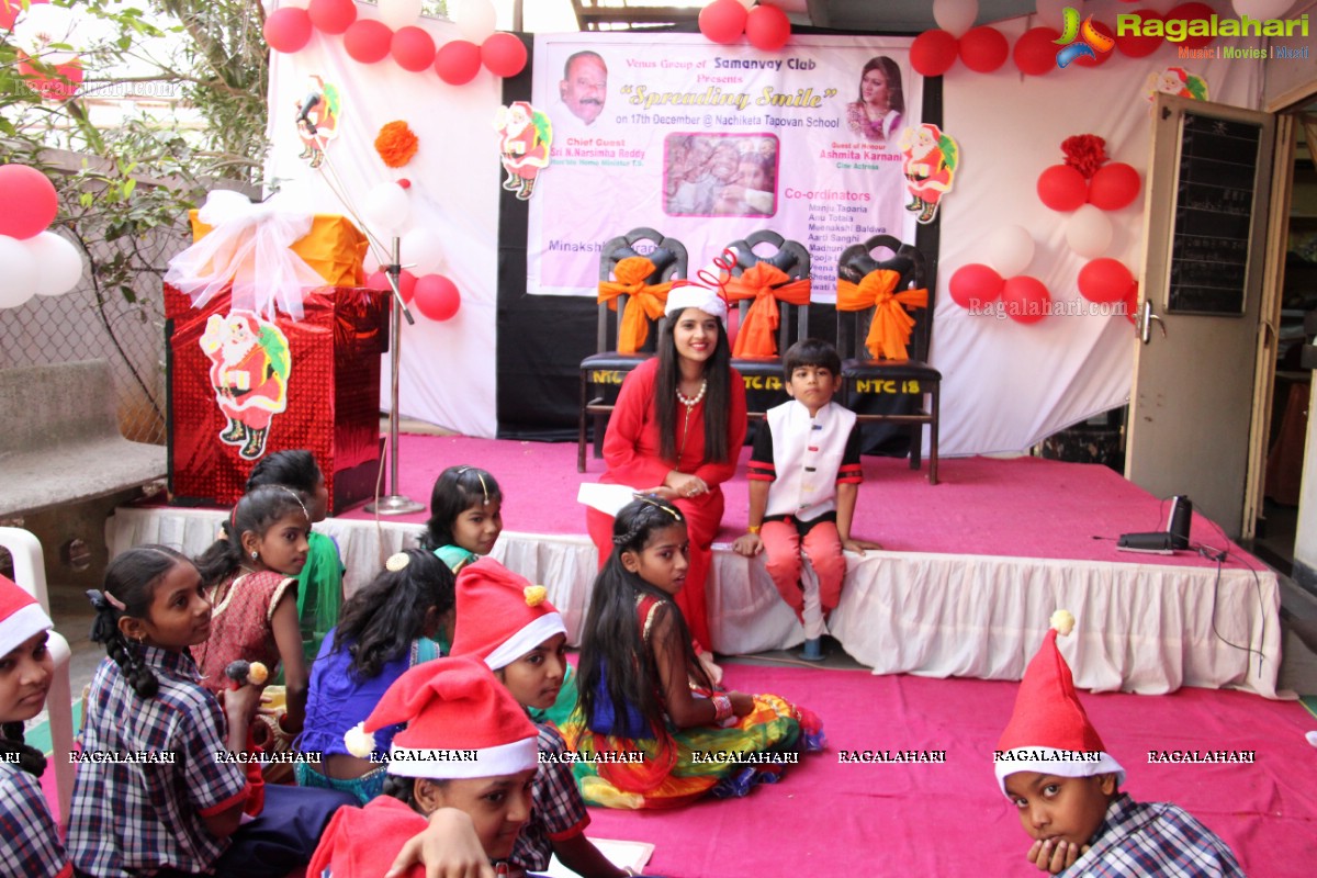 The Spreading Smiles Event by Samanvay Ladies Club at Nachiketa Tapovan School, Hyderabad