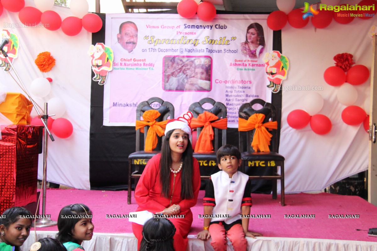 The Spreading Smiles Event by Samanvay Ladies Club at Nachiketa Tapovan School, Hyderabad