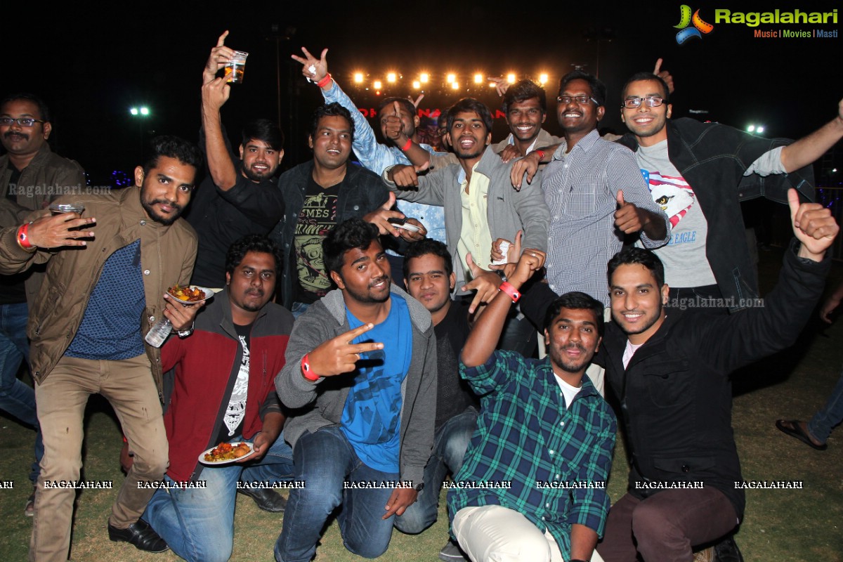 New Year Party 2016 at Sandhya Convention, Hyderabad