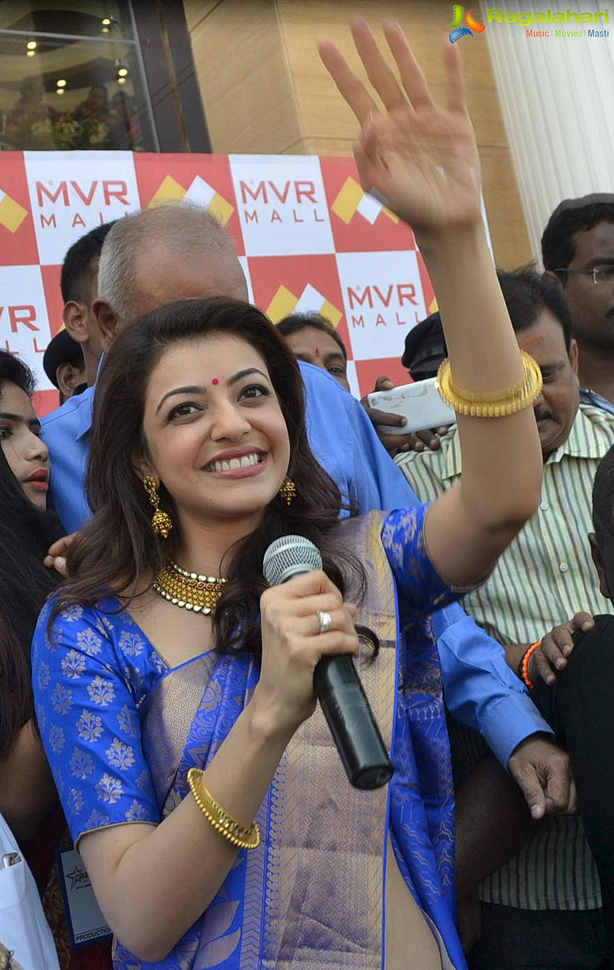 Kajal Agarwal and Shriya Inaugurate MVR Mall at Vijayawada