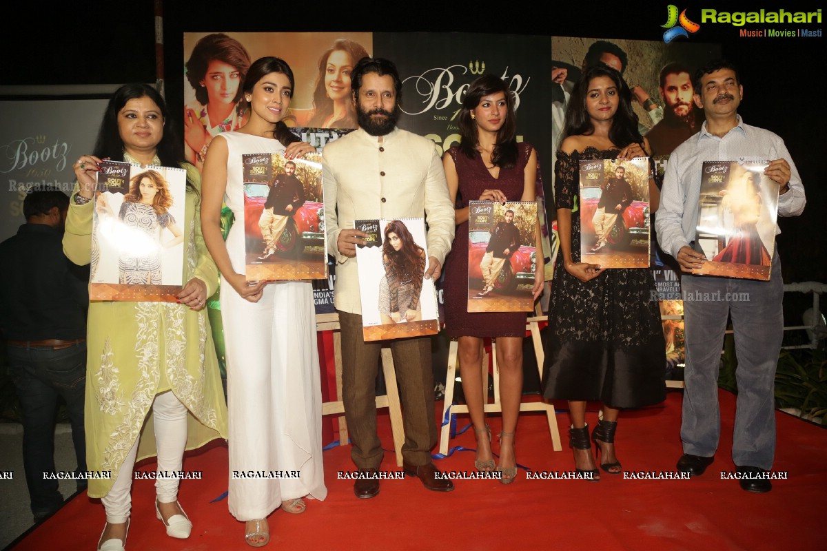 Bootz South Scope Calendar 2016 Launch by Shriya Saran and Vikram at Olive Bistro, Hyderabad