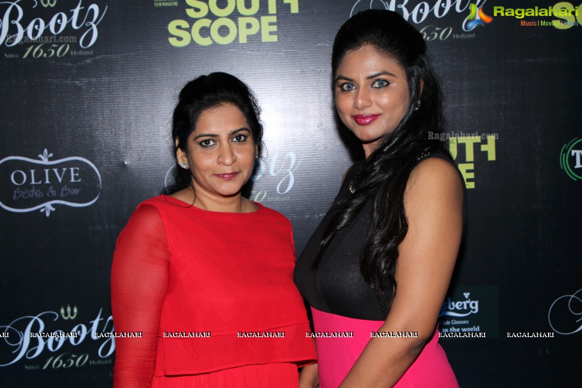 Bootz South Scope Calendar 2016 Launch by Shriya Saran and Vikram at Olive Bistro, Hyderabad