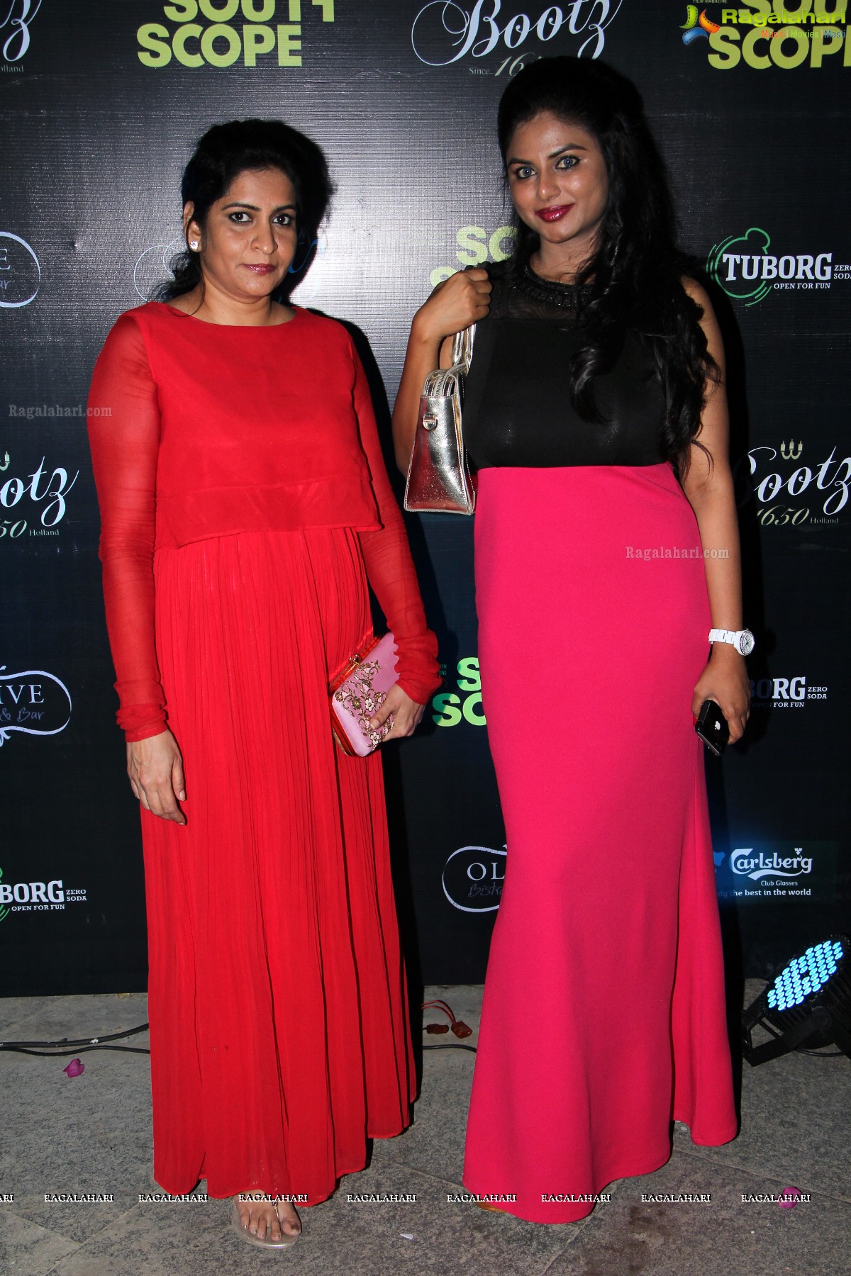 Bootz South Scope Calendar 2016 Launch by Shriya Saran and Vikram at Olive Bistro, Hyderabad