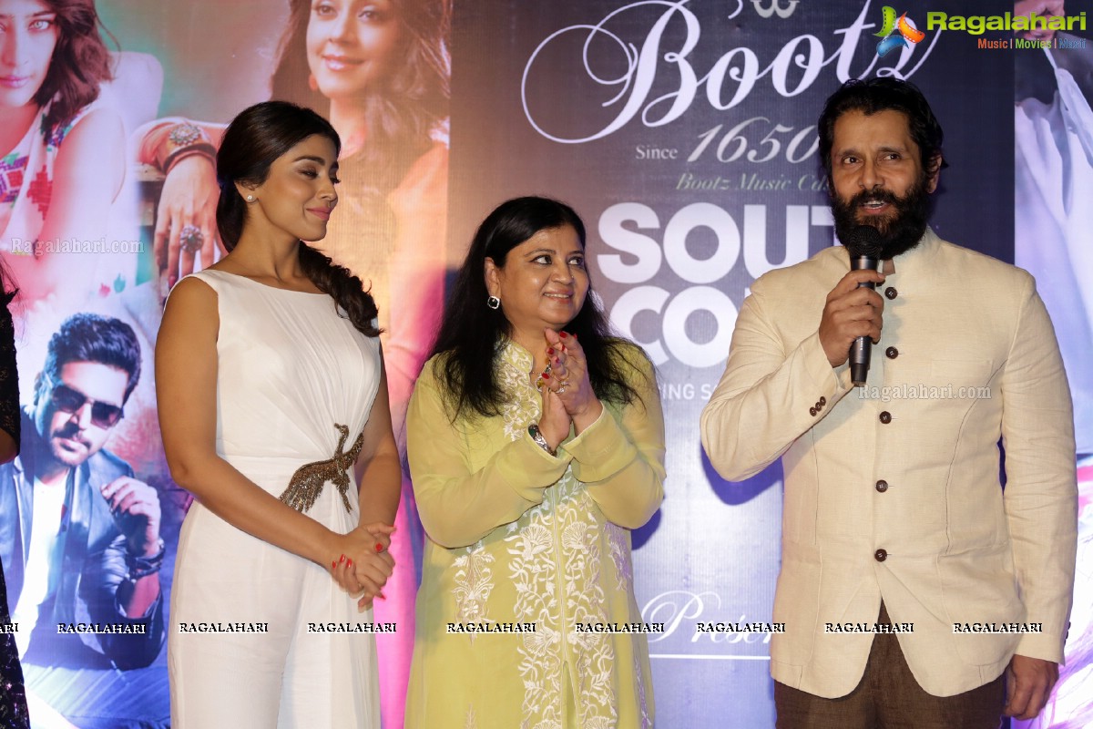 Bootz South Scope Calendar 2016 Launch by Shriya Saran and Vikram at Olive Bistro, Hyderabad