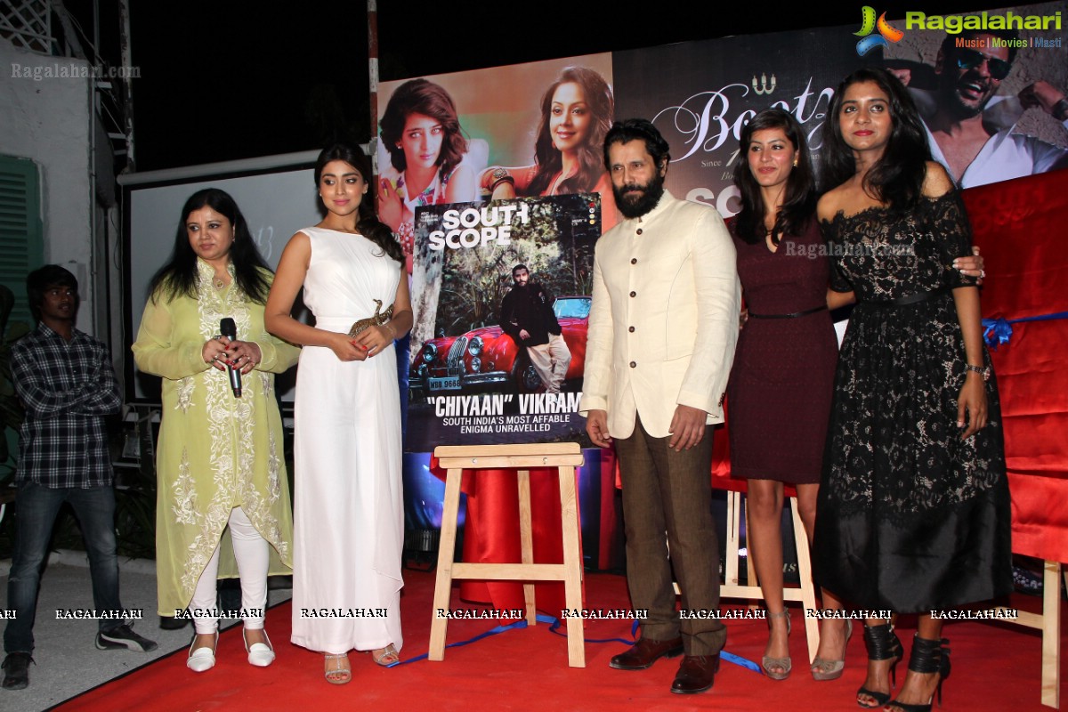 Bootz South Scope Calendar 2016 Launch by Shriya Saran and Vikram at Olive Bistro, Hyderabad