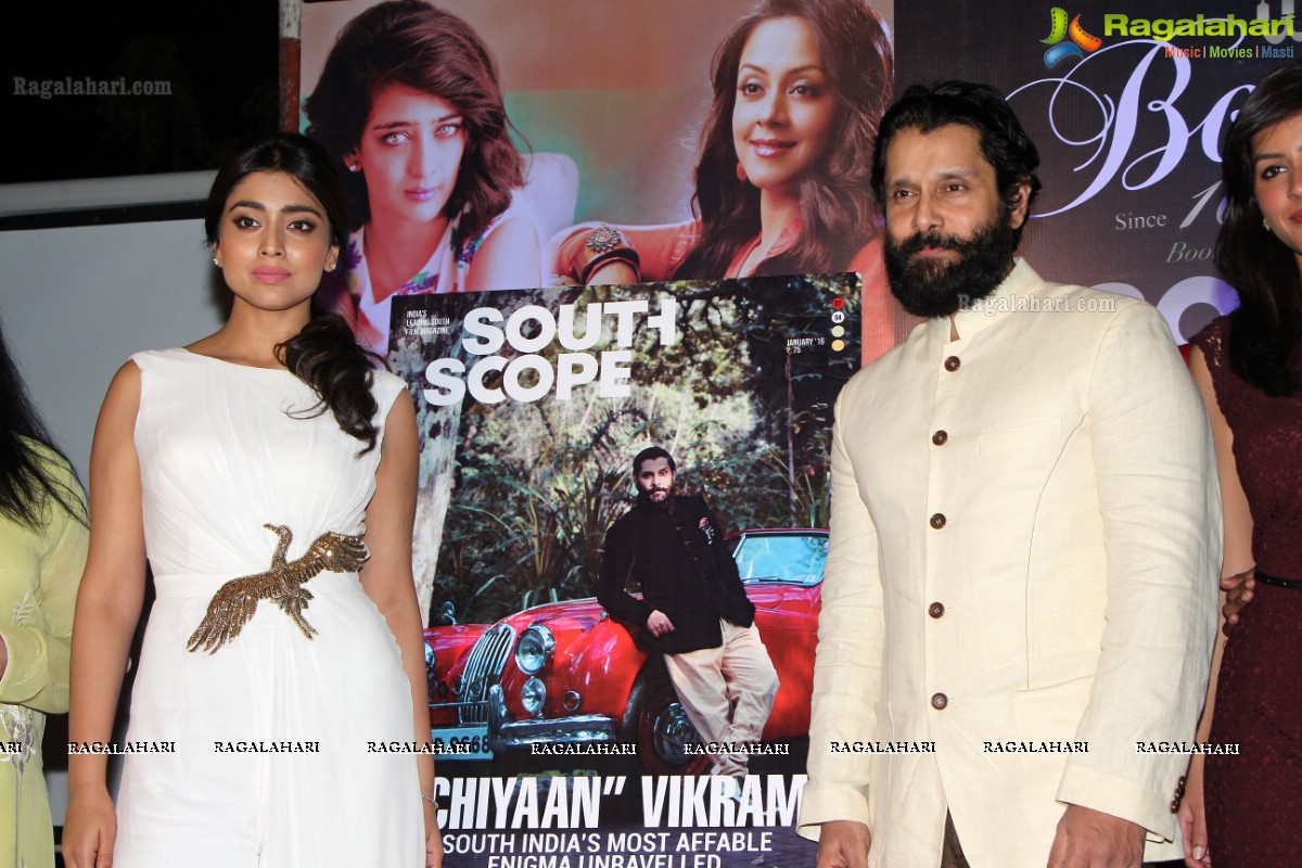 Bootz South Scope Calendar 2016 Launch by Shriya Saran and Vikram at Olive Bistro, Hyderabad