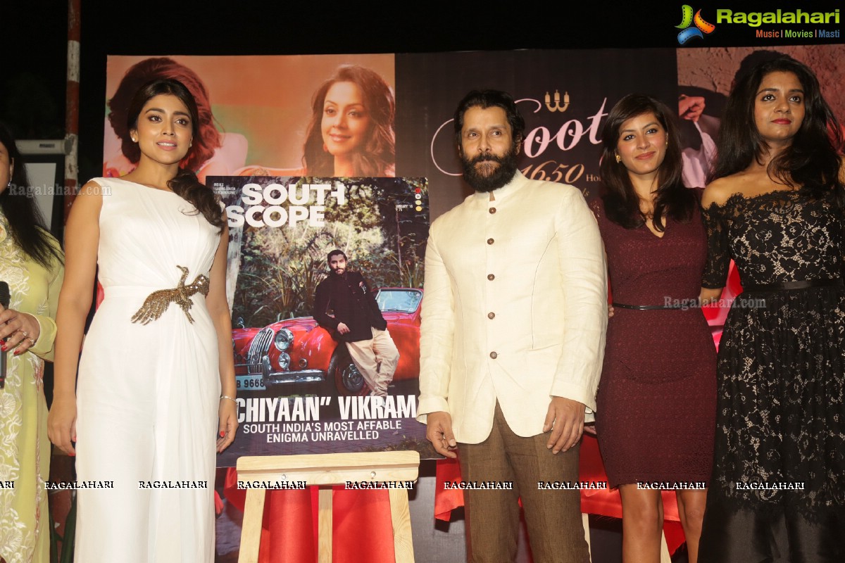 Bootz South Scope Calendar 2016 Launch by Shriya Saran and Vikram at Olive Bistro, Hyderabad