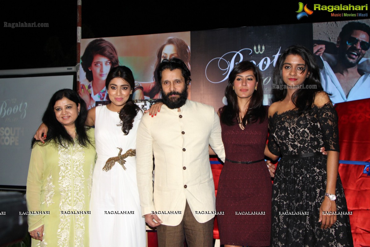 Bootz South Scope Calendar 2016 Launch by Shriya Saran and Vikram at Olive Bistro, Hyderabad