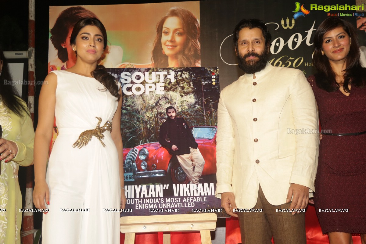 Bootz South Scope Calendar 2016 Launch by Shriya Saran and Vikram at Olive Bistro, Hyderabad