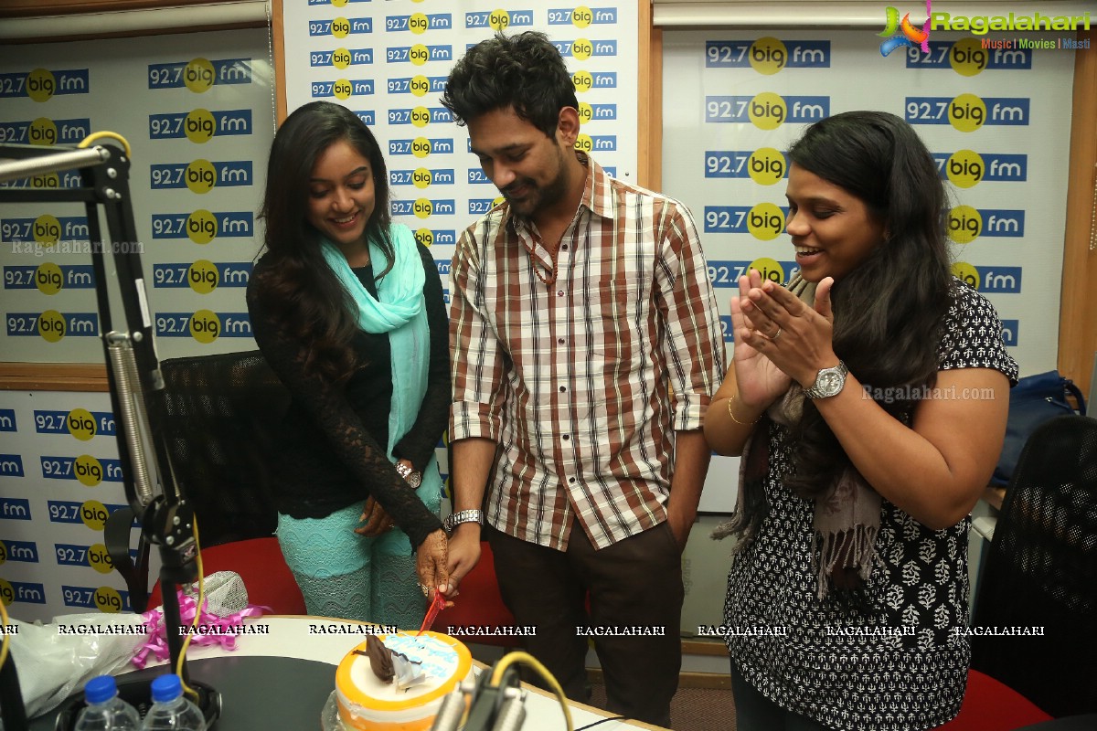 Varun Sandesh and Vithika Sheru at 92.7 Big FM, Hyderabad