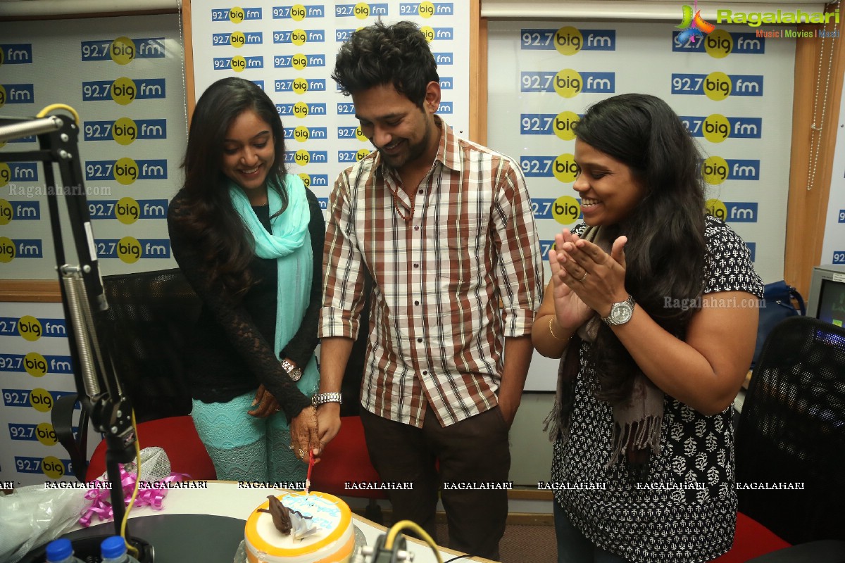 Varun Sandesh and Vithika Sheru at 92.7 Big FM, Hyderabad