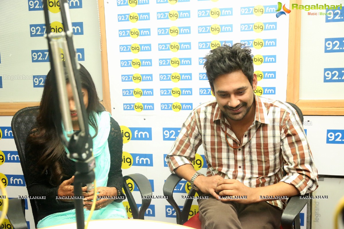 Varun Sandesh and Vithika Sheru at 92.7 Big FM, Hyderabad