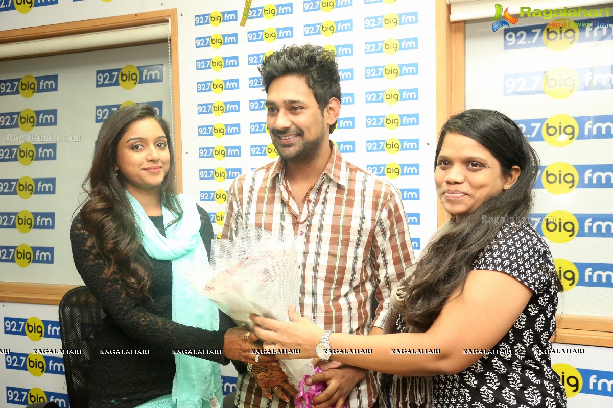 Varun Sandesh and Vithika Sheru at 92.7 Big FM, Hyderabad