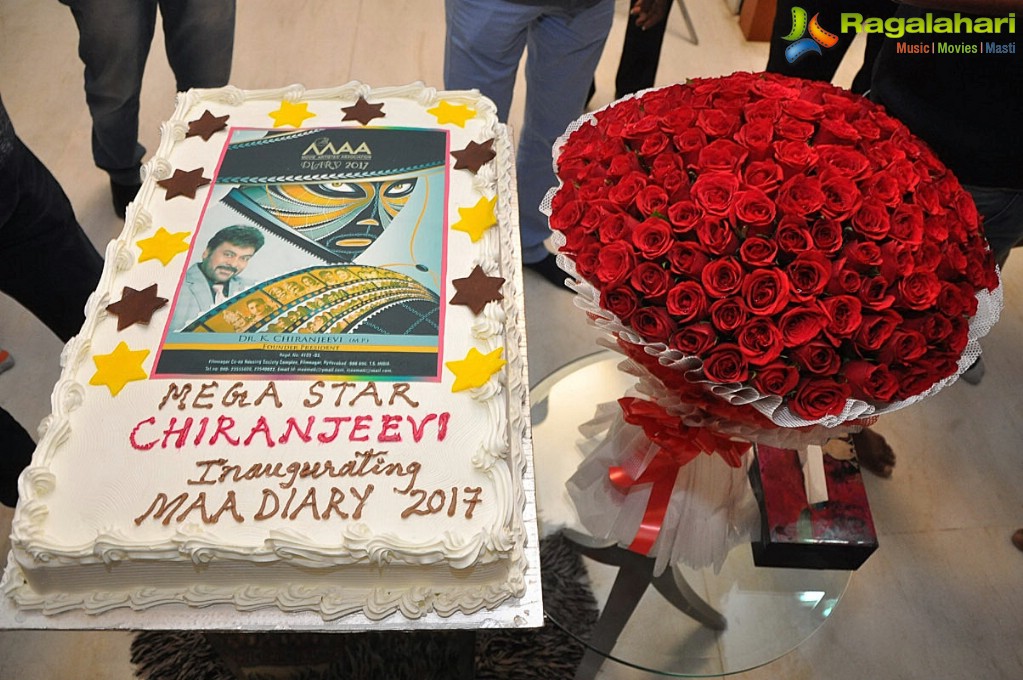 Megastar Chiranjeevi launches 2017 MAA Diary
