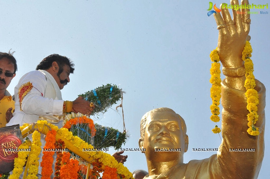 Nandamuri Balakrishna at NTR Statue, Karimnagar