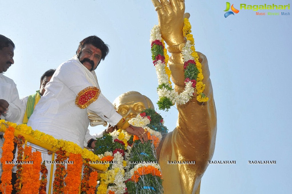 Nandamuri Balakrishna at NTR Statue, Karimnagar