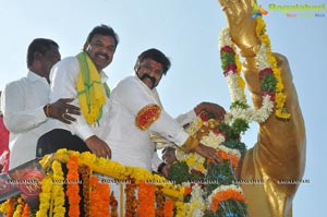 Nandamuri Balakrishna NTR Statue Karimnagar