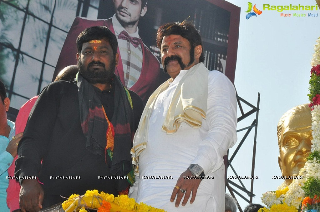 Nandamuri Balakrishna at NTR Statue, Karimnagar