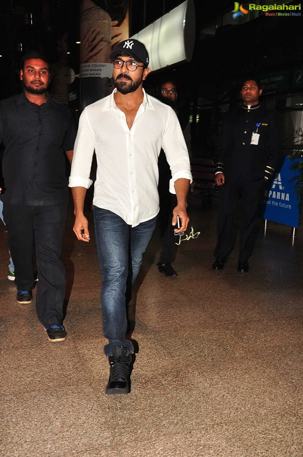 Ram Charan Landed in Hyderabad