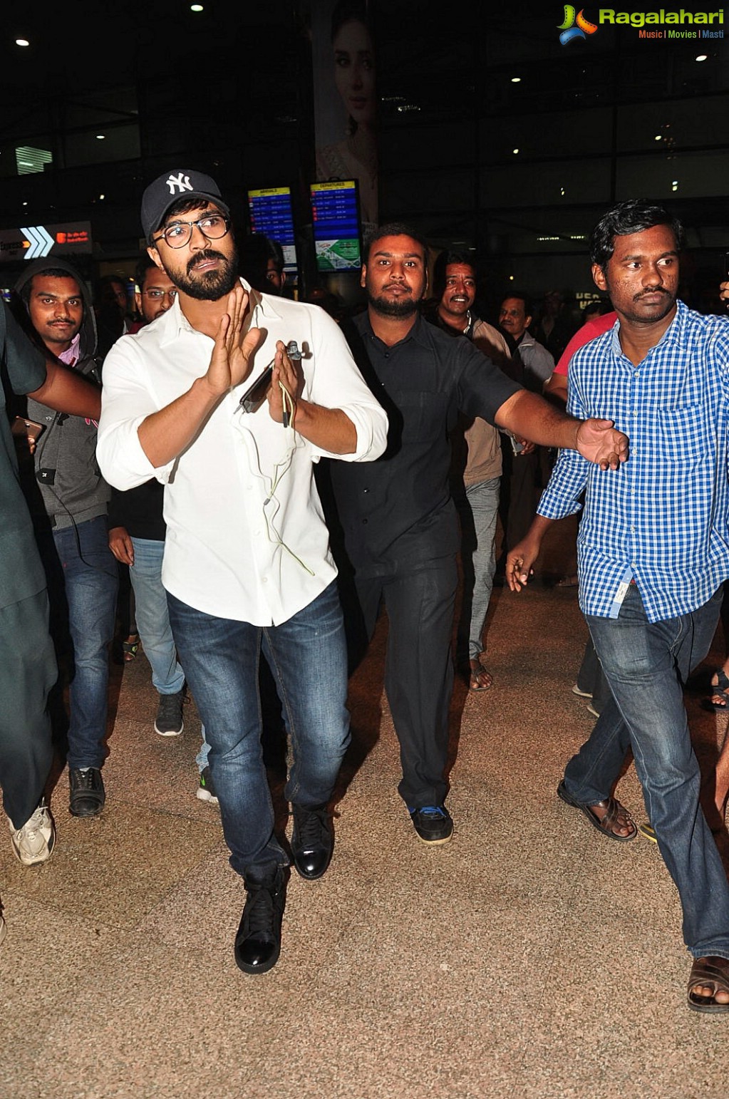 Ram Charan Landed in Hyderabad