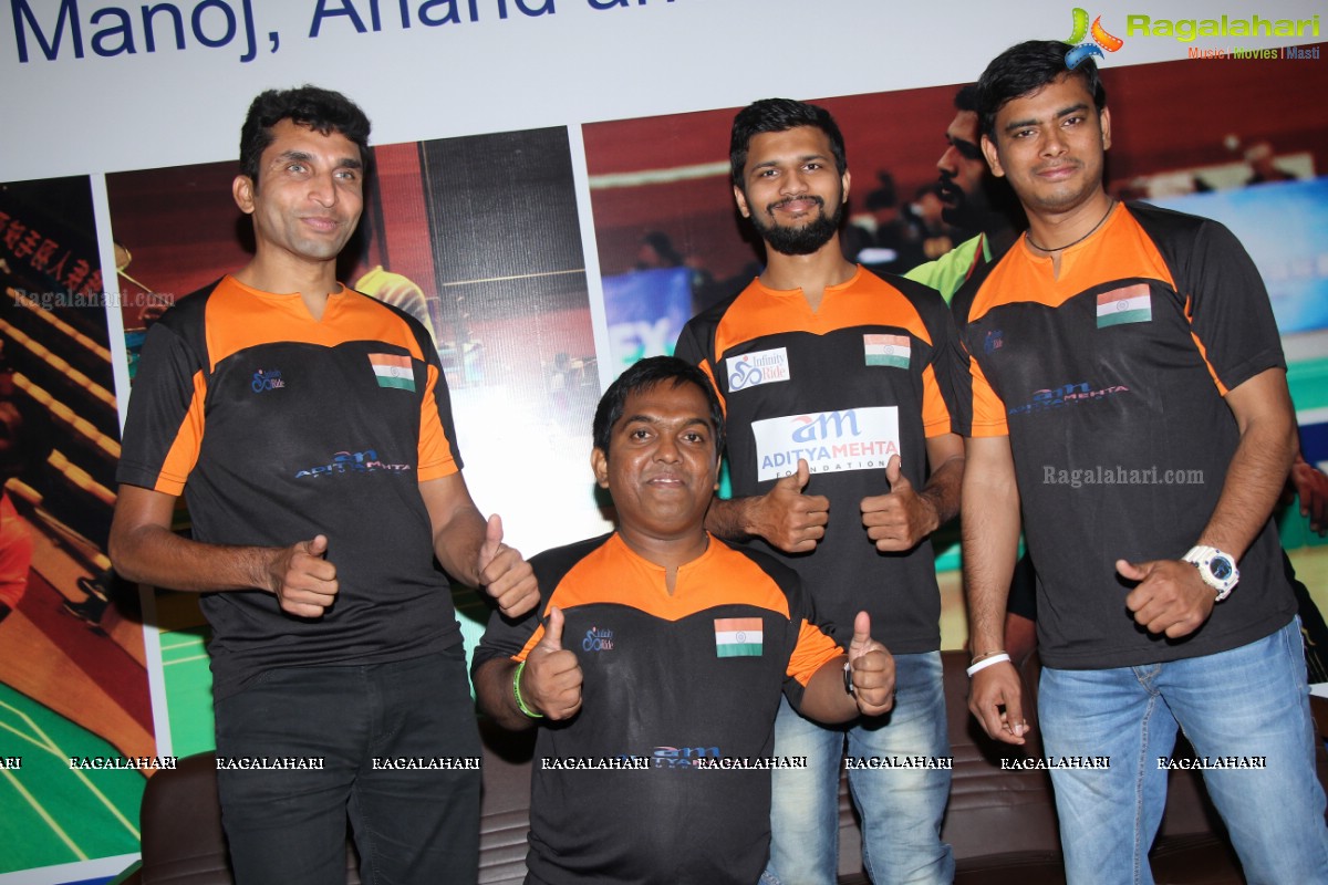 Aditya Mehta Foundation Felicitation to Asian Para Badminton Championshop Medalists at Inorbit Mall, Hyderabad