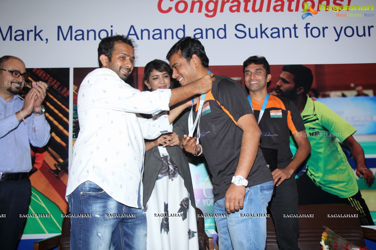 Aditya Mehta Foundation Felicitation to Asian Para Badminton Championshop Medalists at Inorbit Mall, Hyderabad