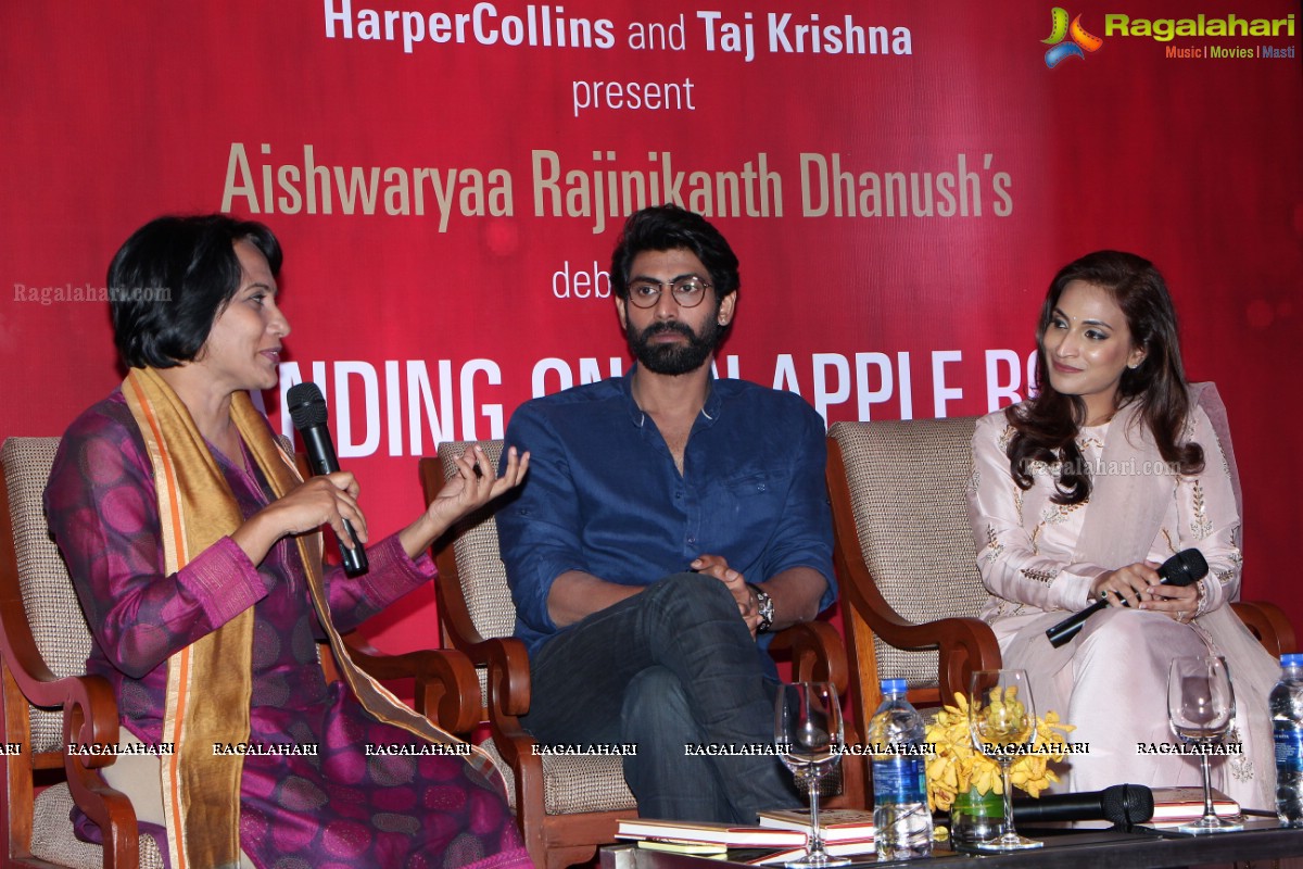 Aishwaryaa Rajinikanth Dhanush's Standing on an Apple Box Book Launch at Taj Krishna