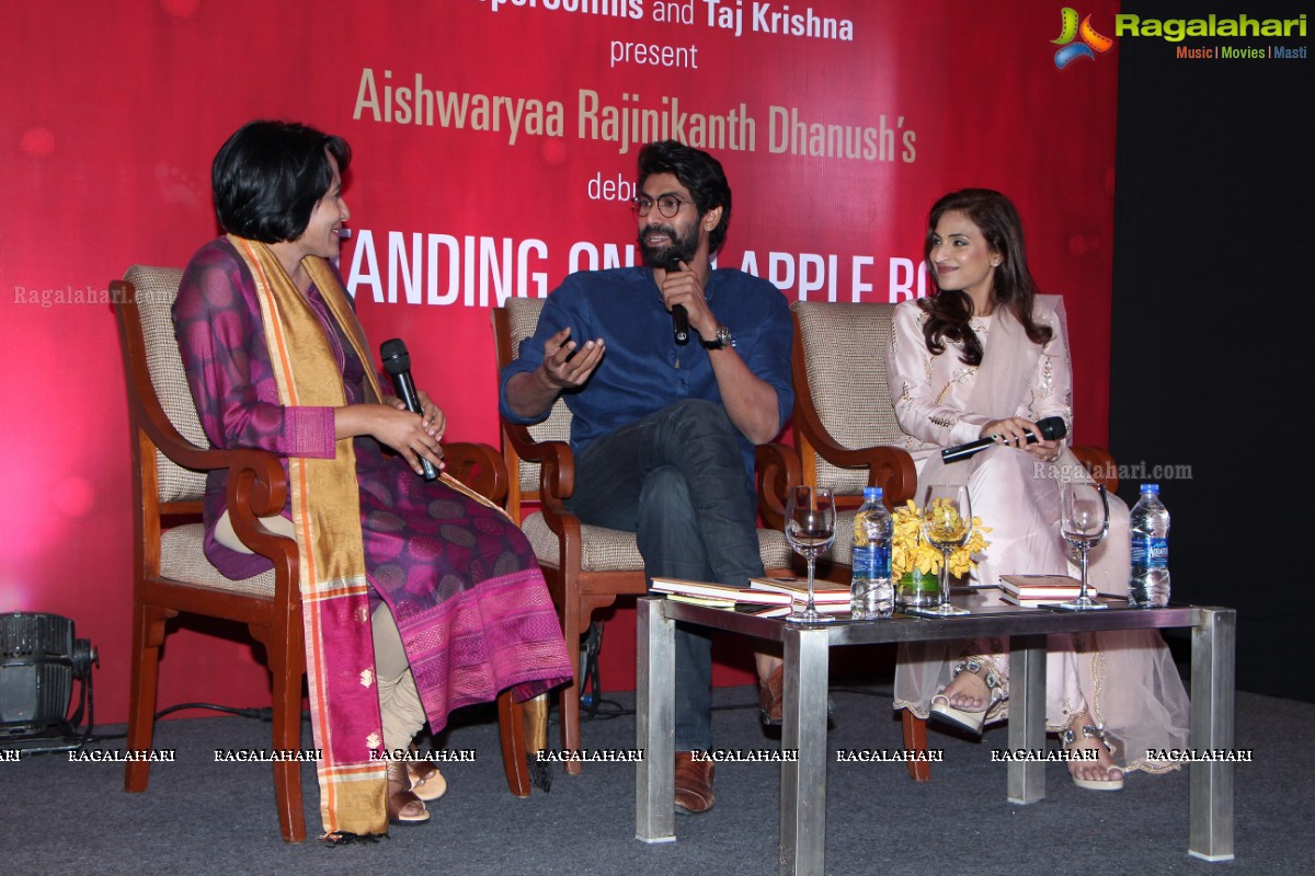 Aishwaryaa Rajinikanth Dhanush's Standing on an Apple Box Book Launch at Taj Krishna