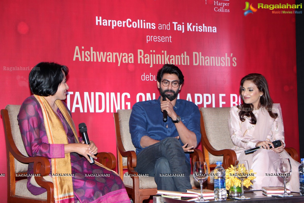 Aishwaryaa Rajinikanth Dhanush's Standing on an Apple Box Book Launch at Taj Krishna