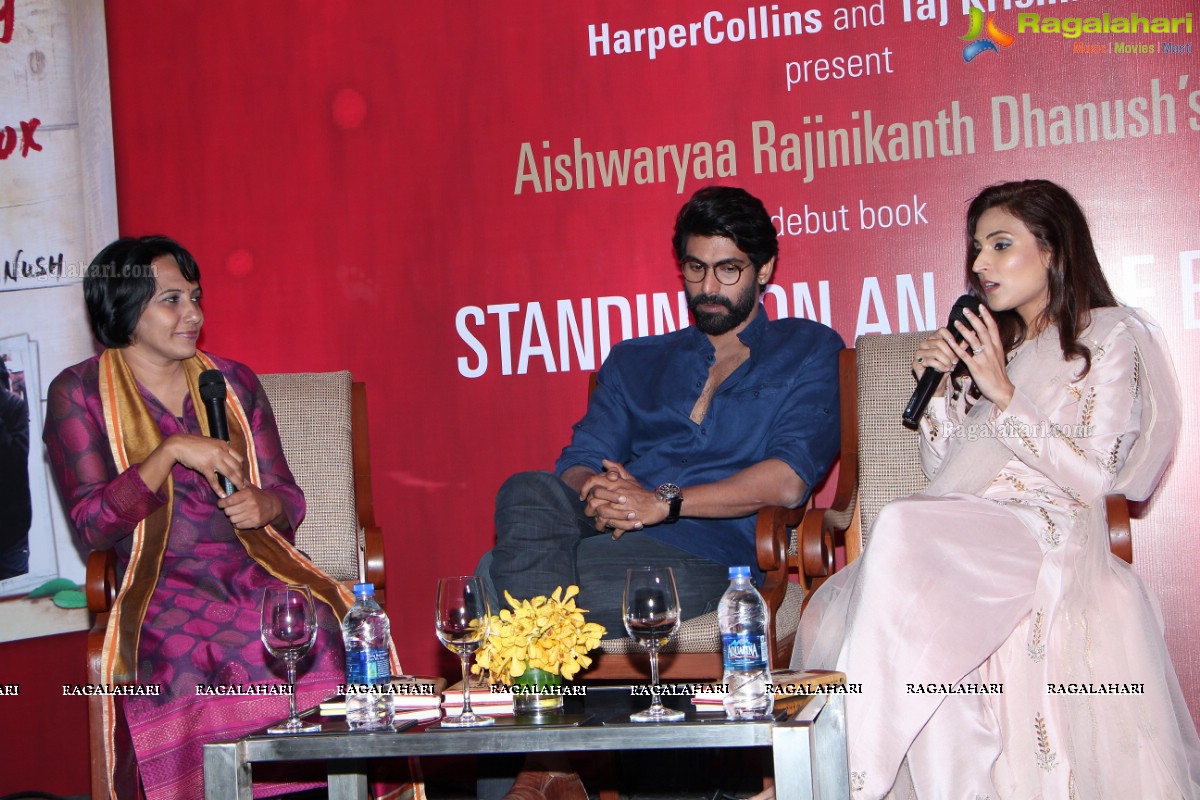 Aishwaryaa Rajinikanth Dhanush's Standing on an Apple Box Book Launch at Taj Krishna