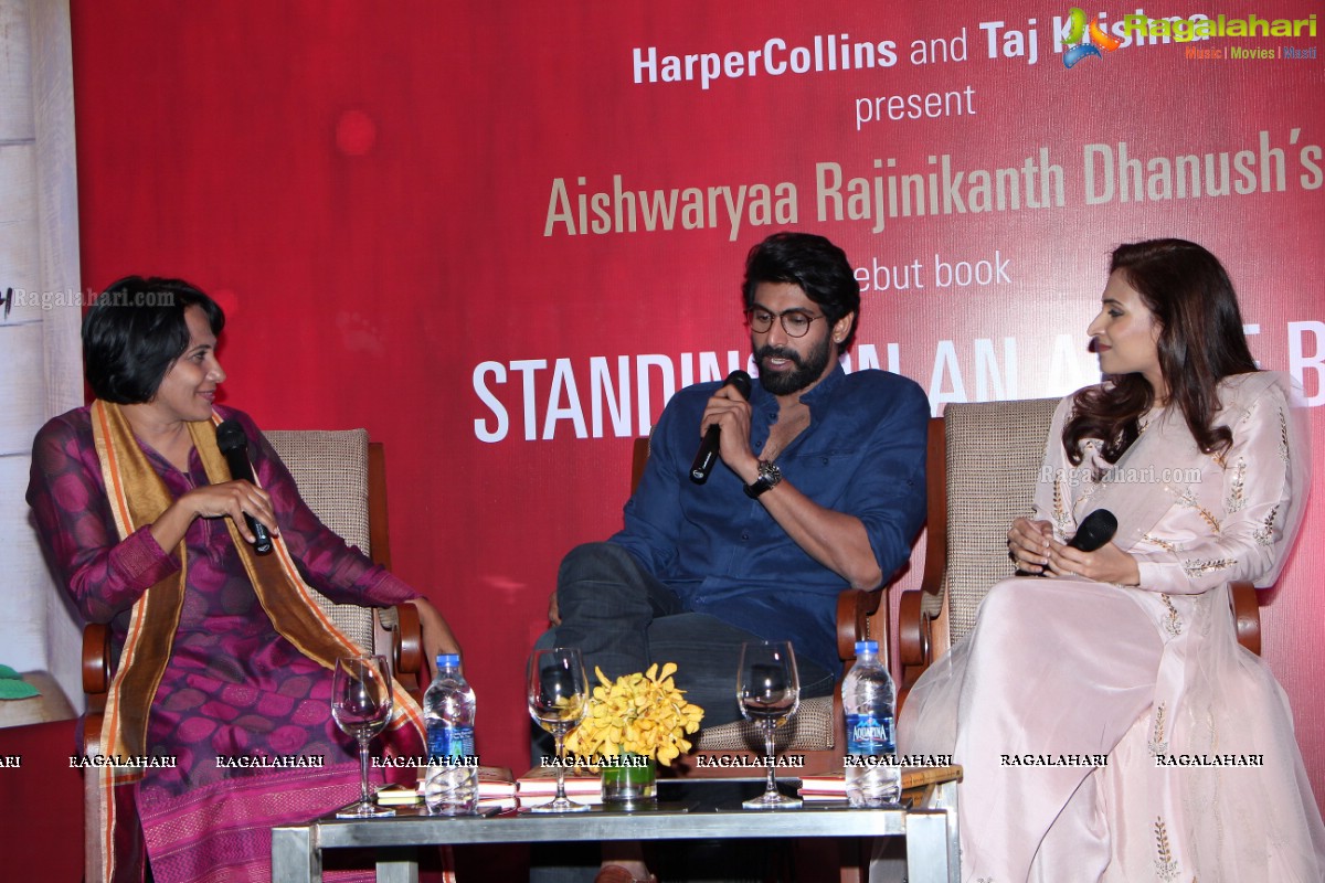 Aishwaryaa Rajinikanth Dhanush's Standing on an Apple Box Book Launch at Taj Krishna