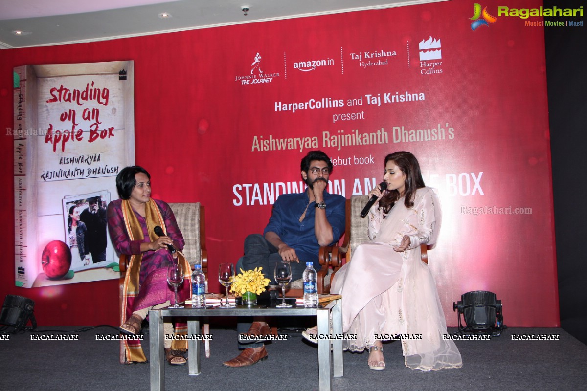 Aishwaryaa Rajinikanth Dhanush's Standing on an Apple Box Book Launch at Taj Krishna