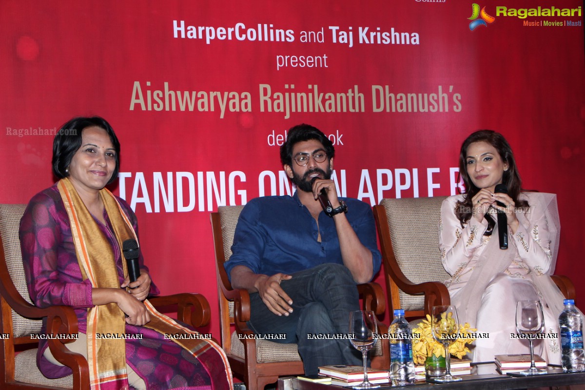 Aishwaryaa Rajinikanth Dhanush's Standing on an Apple Box Book Launch at Taj Krishna