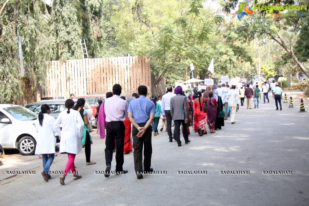 Laryngectomy Society Cancer Survivors Walk at Apollo Cancer Hospital, Jubilee Hills, Hyderabad