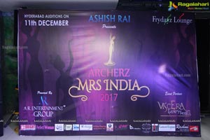 Archerz Mrs India 2017 Auditions
