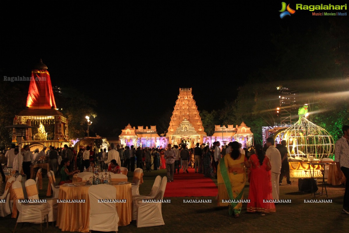 Arya & Divya's Dhoti and Half Saree Function By Dr Swaroop & Raj Kumari Muppavarapu of Florida USA at Shilparam Mountain Heights